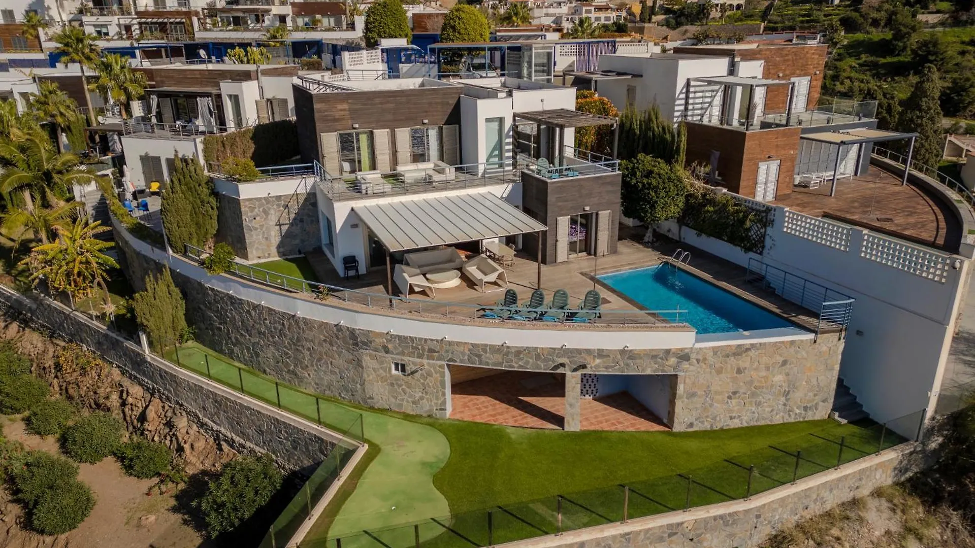 Almuñécar Rentitspain Villa De Ensueno Vista Al Mar Confort Y Piscina ספרד